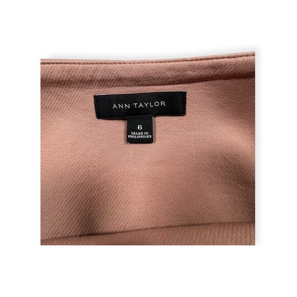 Ann Taylor Loft Women’s Pencil Skirt Size‎ 6 Peach Zip Straight Knee Length 418 - Picture 6 of 7